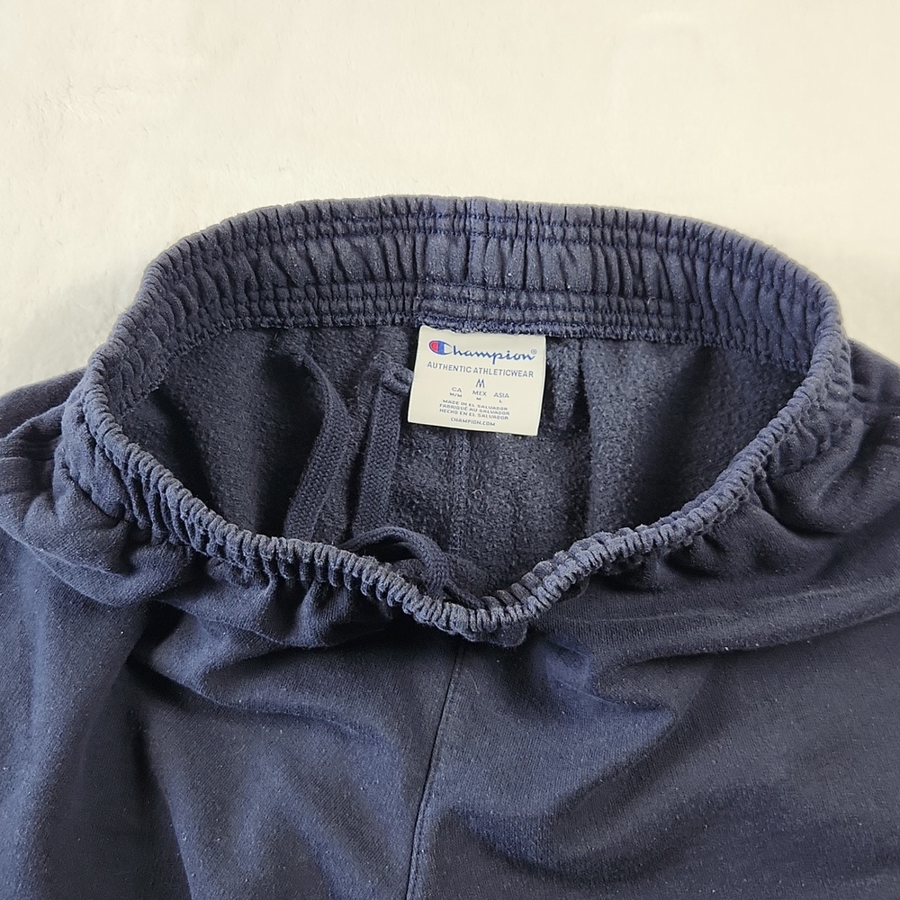 Champion Sweatpants Men's M Navy Blue Elastic Waist Joggers - Picture 4 of 14